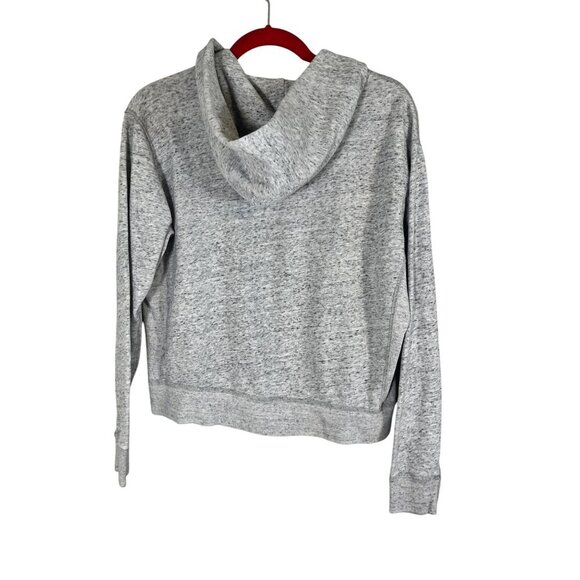 Abercrombie Hoodie Floral Embroidery S Gray Preppy Active Sporty Y2K Classic 80s - Picture 9 of 12